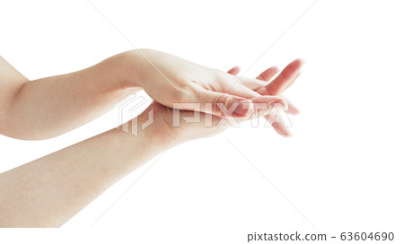 Use hand sanitizer for cleanliness and prevention of infection 63604690