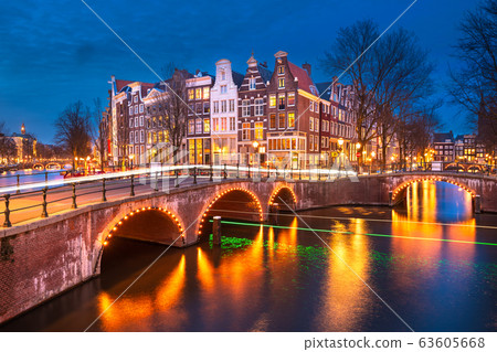 Amsterdam, Netherlands Bridges and Canals Amsterdam, Netherlands Bridges and Canals 63605668