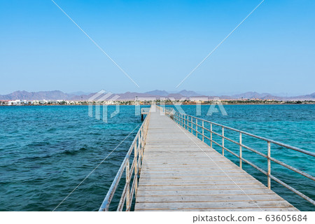 Long pontoon on the red sea in Egypt 63605684