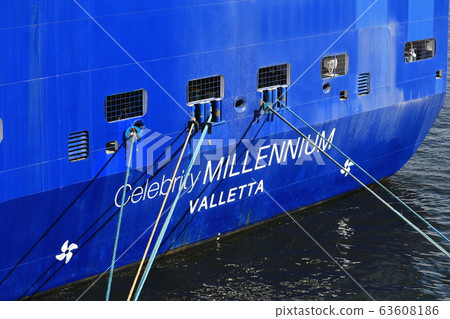 大型客輪停泊在橫濱港 63608186