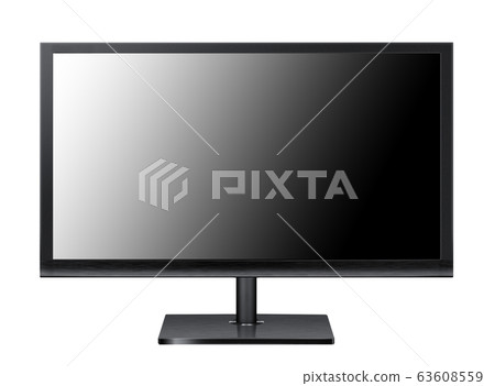 Computer monitor isolated on white 63608559
