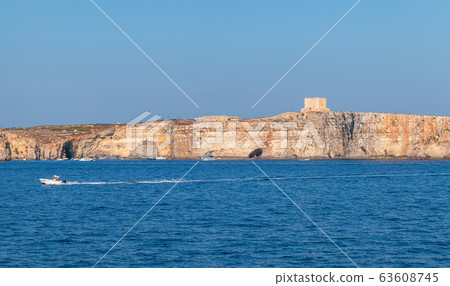 Malta. Summer landscape with Saint Mary Tower 63608745
