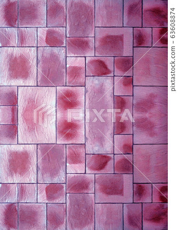 Beige and purple floor tiles 63608874