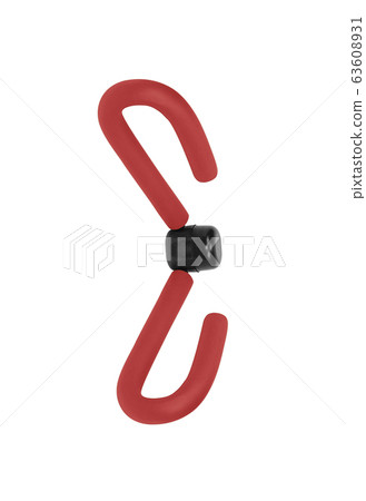 Hand sport simulator isolated Hand sport simulator isolated 63608931