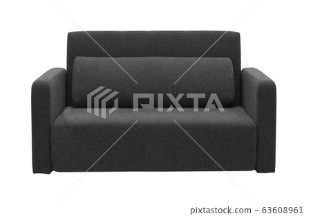 black sofa isolated on white black sofa isolated on white 63608961
