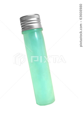 test tube with green colored liquid 63608980