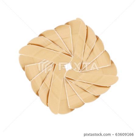 Adhesive plaster isolated on white Adhesive plaster isolated on white 63609166