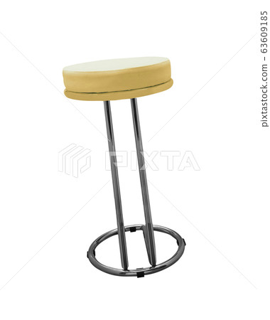 Bar stool isolated on white 63609185