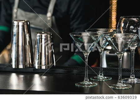 Glasses for a margarita, martini, grog and liqueur 63609319