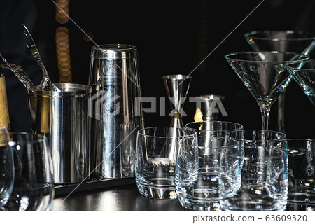 Glasses for a margarita, martini, grog and liqueur 63609320