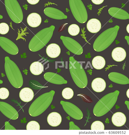 Whole marrow vegetables and slices isolated on Whole marrow vegetables and slices isolated on 63609552