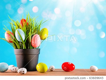Happy Easter greeting card Happy Easter greeting card 63609643