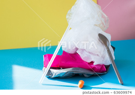 Plastic bags and things. Earth pollution, plastic Plastic bags and things. Earth pollution, plastic 63609974