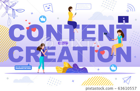 Starting Popular Vlog Channel Flat Vector Concept 63610557