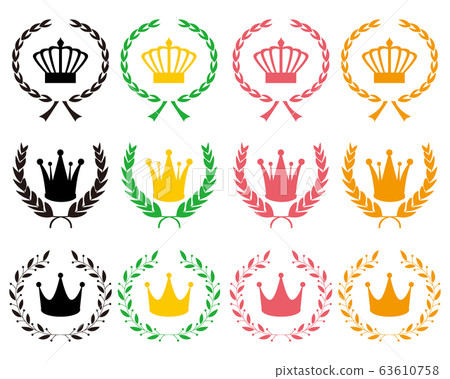 Crown laurel ranking vector - Stock Illustration [63610758] - PIXTA