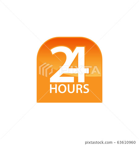 The 24 hours icon design image The 24 hours icon design image 63610960