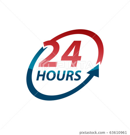The 24 hours icon design image The 24 hours icon design image 63610961