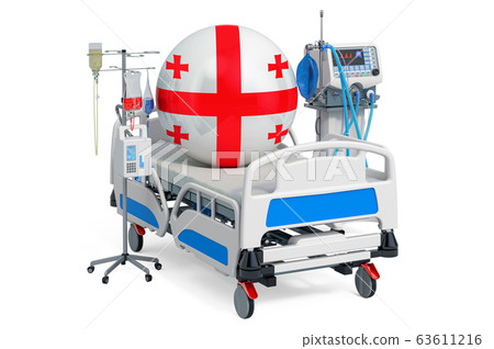 Georgian Healthcare, ICU in Georgia. 3D rendering 63611216