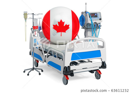 Canadian Healthcare, ICU in Canada. 3D rendering 63611232