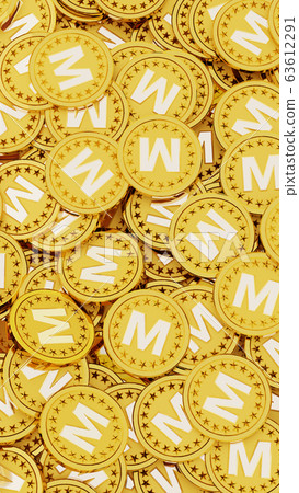 許多金幣上刻有字母M(首字母為錢) 許多金幣上刻有字母M(首字母為錢) 63612291