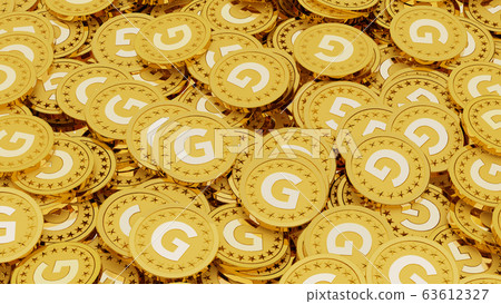 Lots of gold coins engraved with the letter G (gold initial) Lots of gold coins engraved with the letter G (gold initial) 63612327