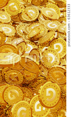 大量刻有字母G的金幣(金色縮寫) 大量刻有字母G的金幣(金色縮寫) 63612333