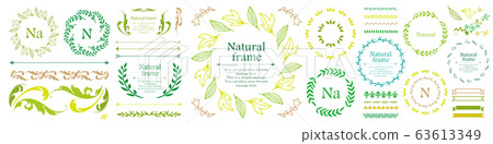 Plant Motif Frame & Ribbon Set Natural, Organic, Botanical, Vintage, Rococo Plant Motif Frame & Ribbon Set Natural, Organic, Botanical, Vintage, Rococo 63613349