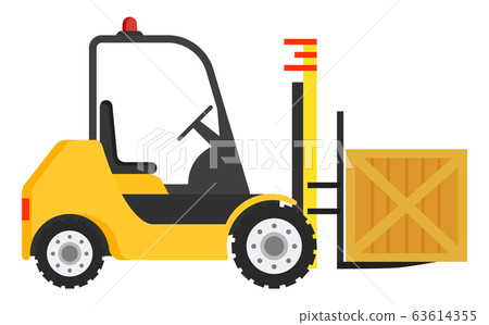Forklift Machine, Industrial Truck to Move Boxes Forklift Machine, Industrial Truck to Move Boxes 63614355