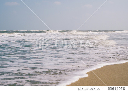 Ocean surface wave seamless. Underwater cartoon - Stock Photo