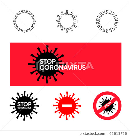 The COVID-19 vector icons, ill prevention set The COVID-19 vector icons, ill prevention set 63615736