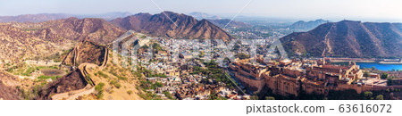 Panorama of India, view of Amber Fort, Amer Panorama of India, view of Amber Fort, Amer 63616072