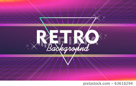 Futuristic horizontal banner virtual reality 63618294