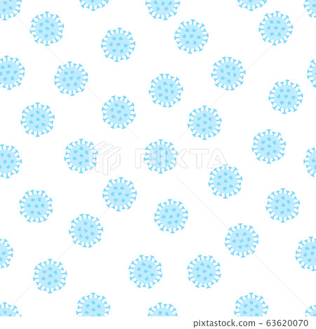 Coronavirus sign vector flat seamless pattern... - Stock Illustration ...