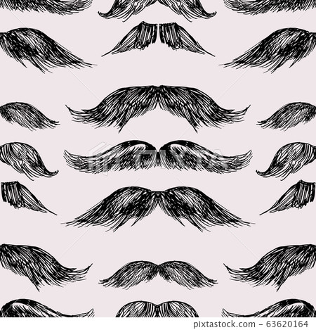 Mustache pattern 6 - Stock Illustration [63620164] - PIXTA