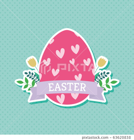 Happy easter day card Happy easter day card 63620838