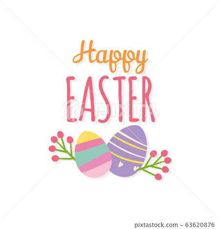 Happy easter day card Happy easter day card 63620876