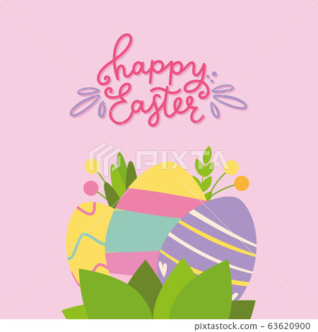 Happy easter day card 63620900