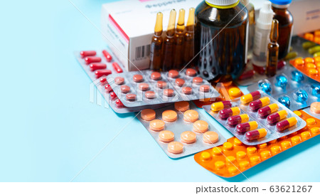 Pile of pills 63621267