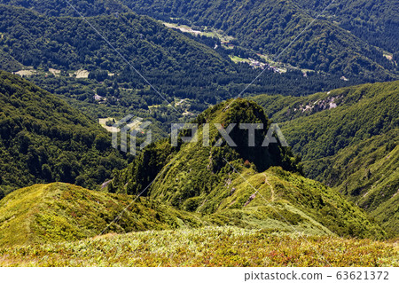 Tenguiwa and Shimizu Village seen from Mt. 63621372