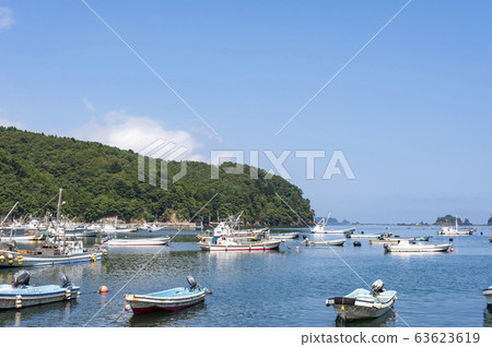 A small fishing port in Onagawa, Miyagi Prefecture 63623619