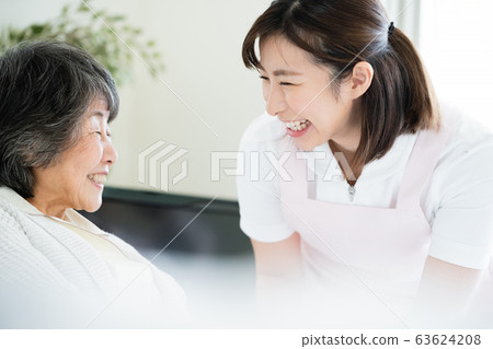 Care senior woman Care senior woman 63624208