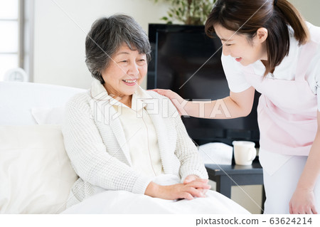 Care senior woman Care senior woman 63624214