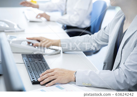 Casual business Data entry Keyboard Hands Men 63624242