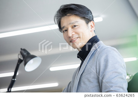 Casual business desk work 40s 50s men Casual business desk work 40s 50s men 63624265