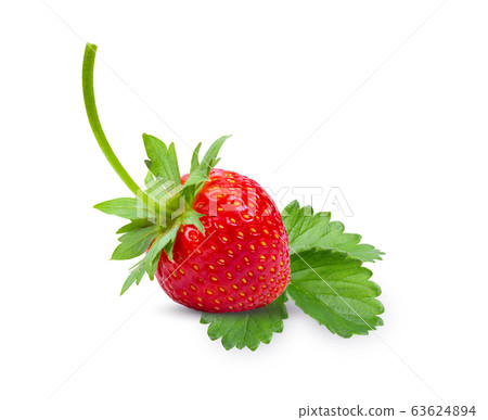 strawberries close up on white background. full depth of field strawberries close up on white background. full depth of field 63624894
