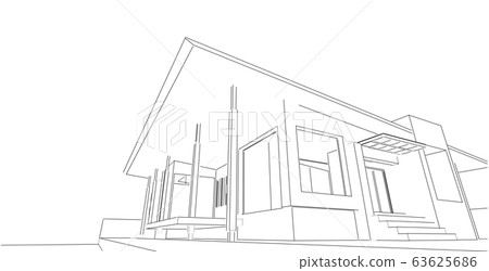 Abstract geometric architectural background, 3D Abstract geometric architectural background, 3D 63625686