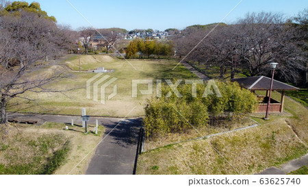 Kutsukake Castle Ruins Aerial View 63625740
