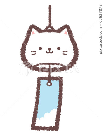 風鈴白貓 63627878