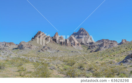 Black Mountain Range near Oatman Arizona USA Black Mountain Range near Oatman Arizona USA 63628298