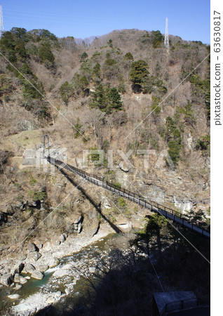 Kinu Kureiwa Large Suspension Bridge 63630817
